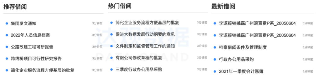 档案智能推荐实现推你所想，提高人效